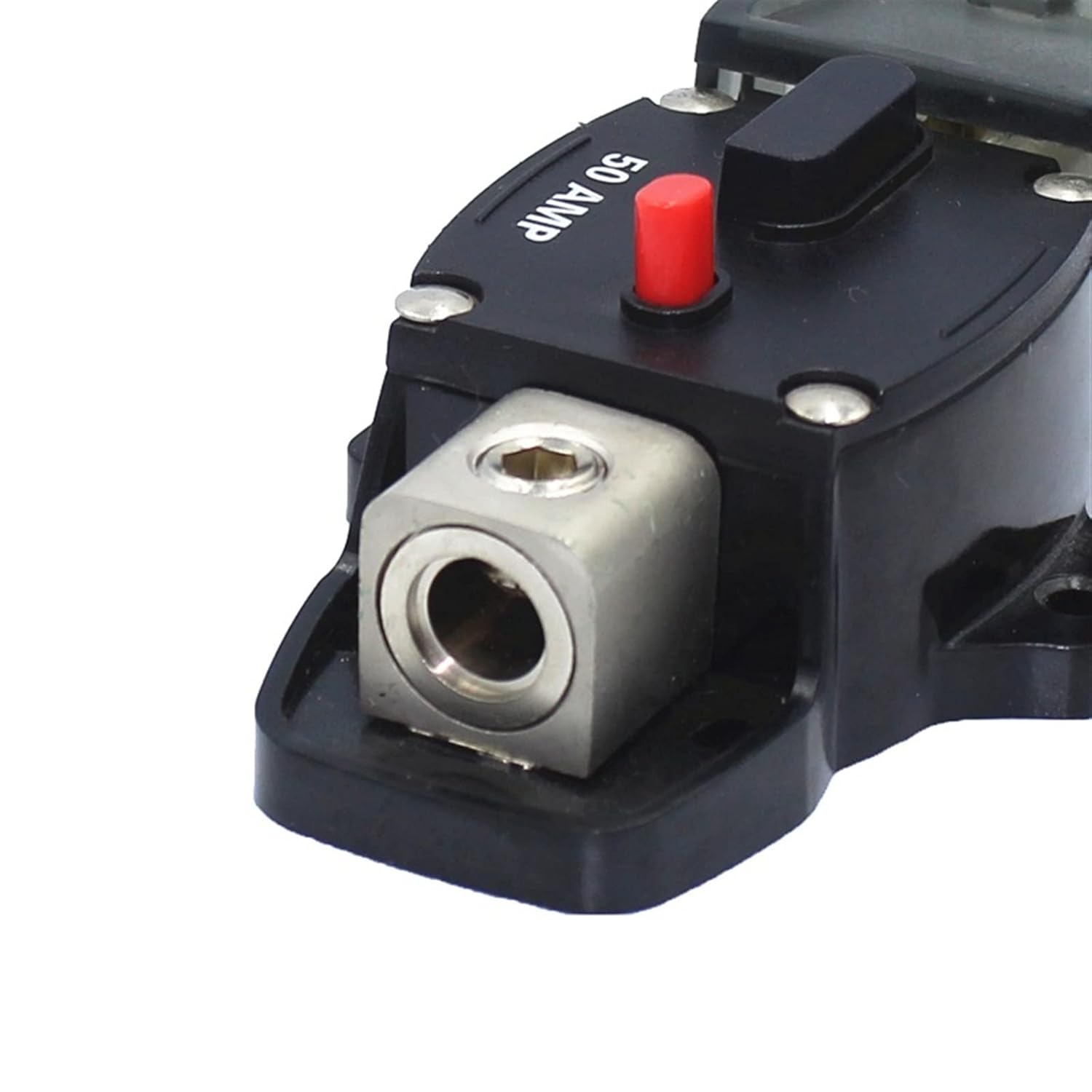 1pcs 80A 100A 160A 200A 300A Car Audio Amplifier Circuit Breaker Fuse Holder AGU Style Stereo Refit 4GA Cable for 12V Protection(200A)