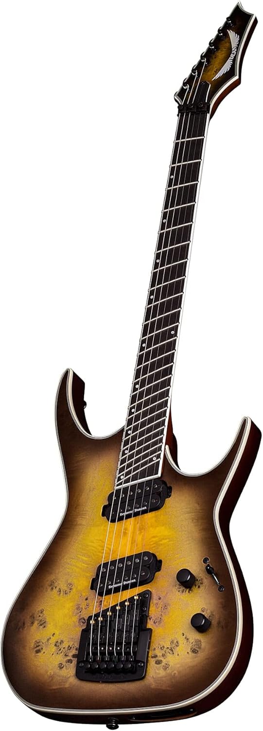 Dean Exile Select Multiscale Kahler Guitar, Ebony, Satin Natural Black Burst