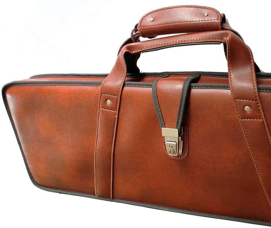 Acropolis Ecoleather Shotgun Case - 29.9” Hard Shell Gun Case With Secure Lock - Handmade Eco Leather Case For Shotgun Protection Case & Hunting Accessories