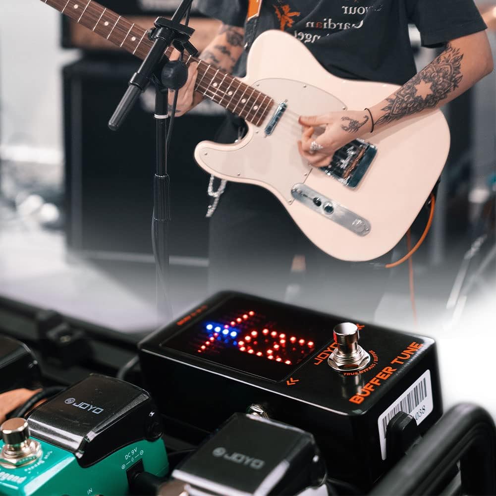 JOYO JF-19 Buffer Tuner Pedal Built-in Buffer Big LED Screen and JF-22 Amplifier Simulator Pedal