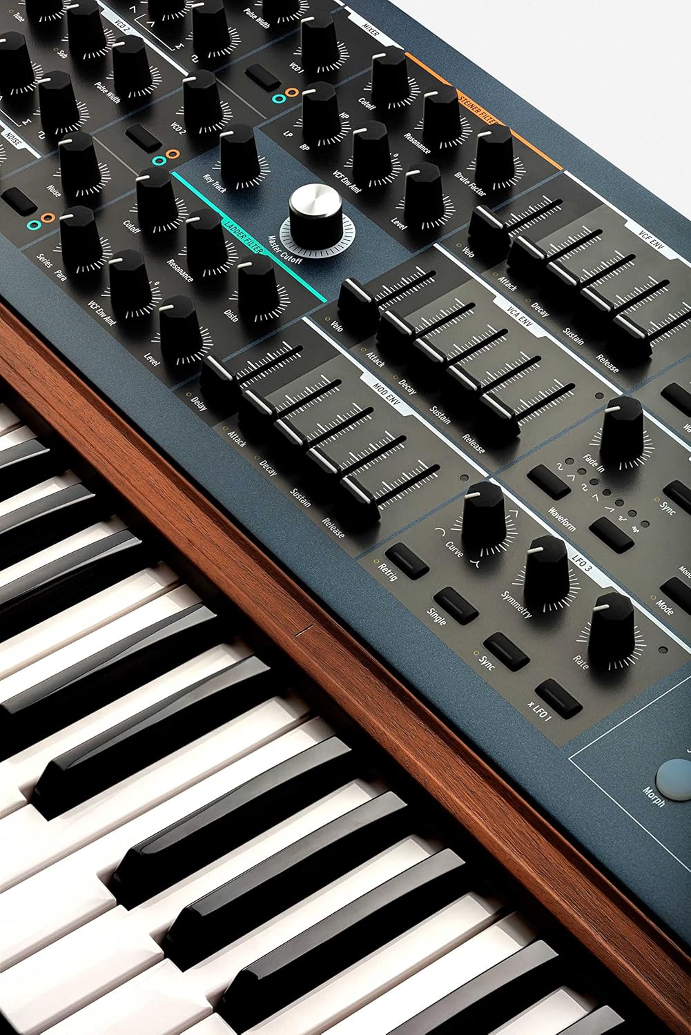 Arturia PolyBrute Morphing Analog Synthesizer Bundle with Adjustable Stand, MIDI Cable, Sustain Pedal, Expression Pedal, and Austin Bazaar Polishing Cloth