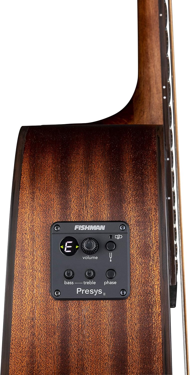 Dean St Augustine Dreadnaught Cutaway Solid Top Acoustic/Electric Guitar, Satin Vintage Burst