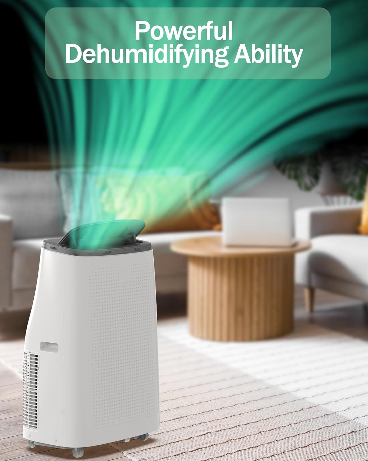 Quiet 14,000 BTU Portable Air Conditioner for Spaces Up to 700 Sq.Ft – 3-In-1 Cooling, Dehumidifier, Fan with Remote Control & Easy-Install Window Kit (54dB) – Perfect for Apartments, Offices, Dorms