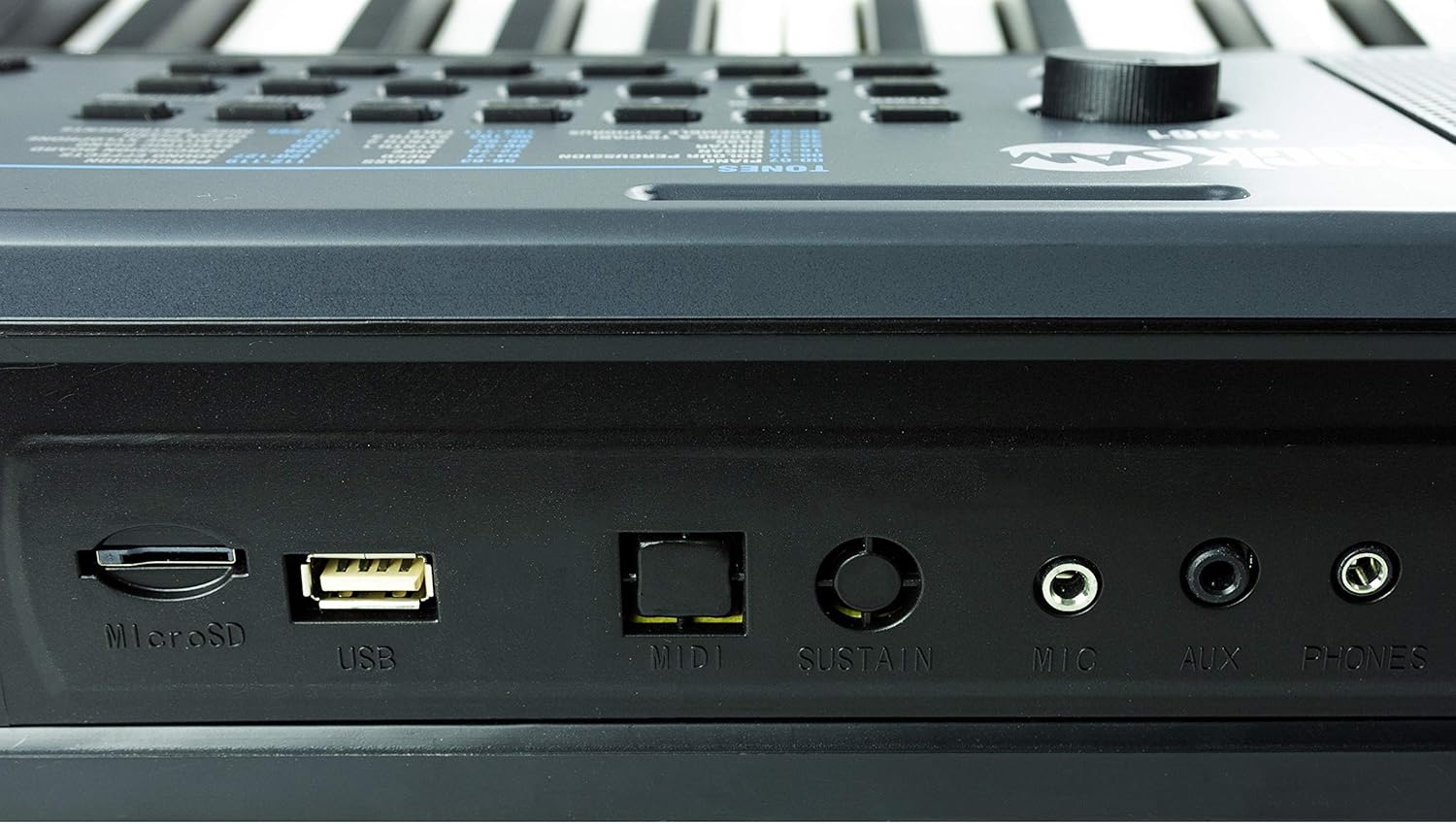 RockJam 61 Key Keyboard Piano with Pitch Bend, Power Supply, Sheet Music Stand, Piano Note Stickers & Simply Piano Lessons