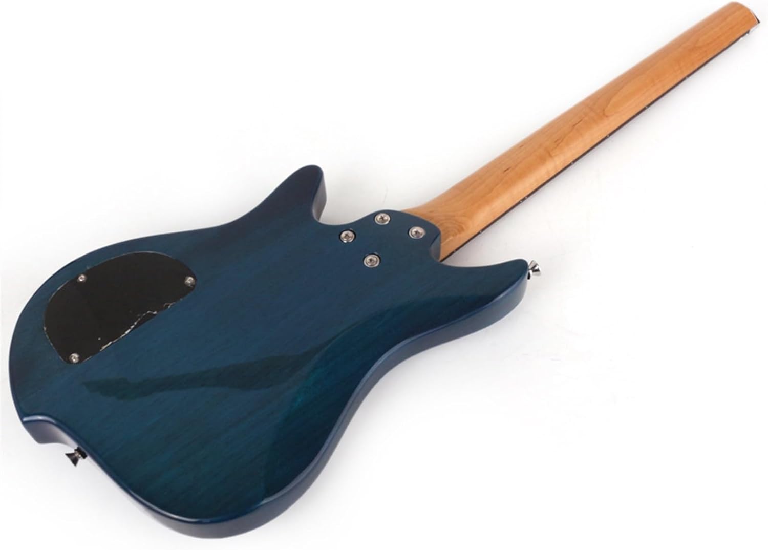 24 Frets Roasted Maple Neck Rosewood Fingerboard Headless Travel Portable Electric Guitar Professional Headless Guitar (Color : 03)