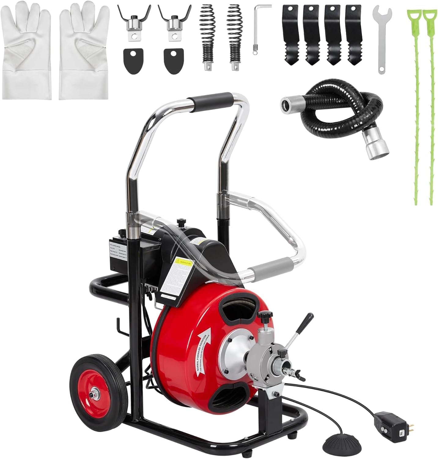 Electric Drain Cleaning Machine, 75FT x 3/8