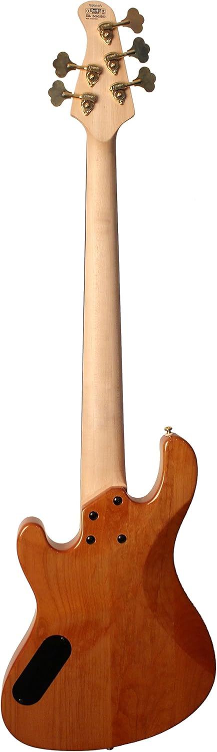 Cort Rhythmic Series Jeff Berlin Signature 5-String Bass Guitar, Natural Glossy