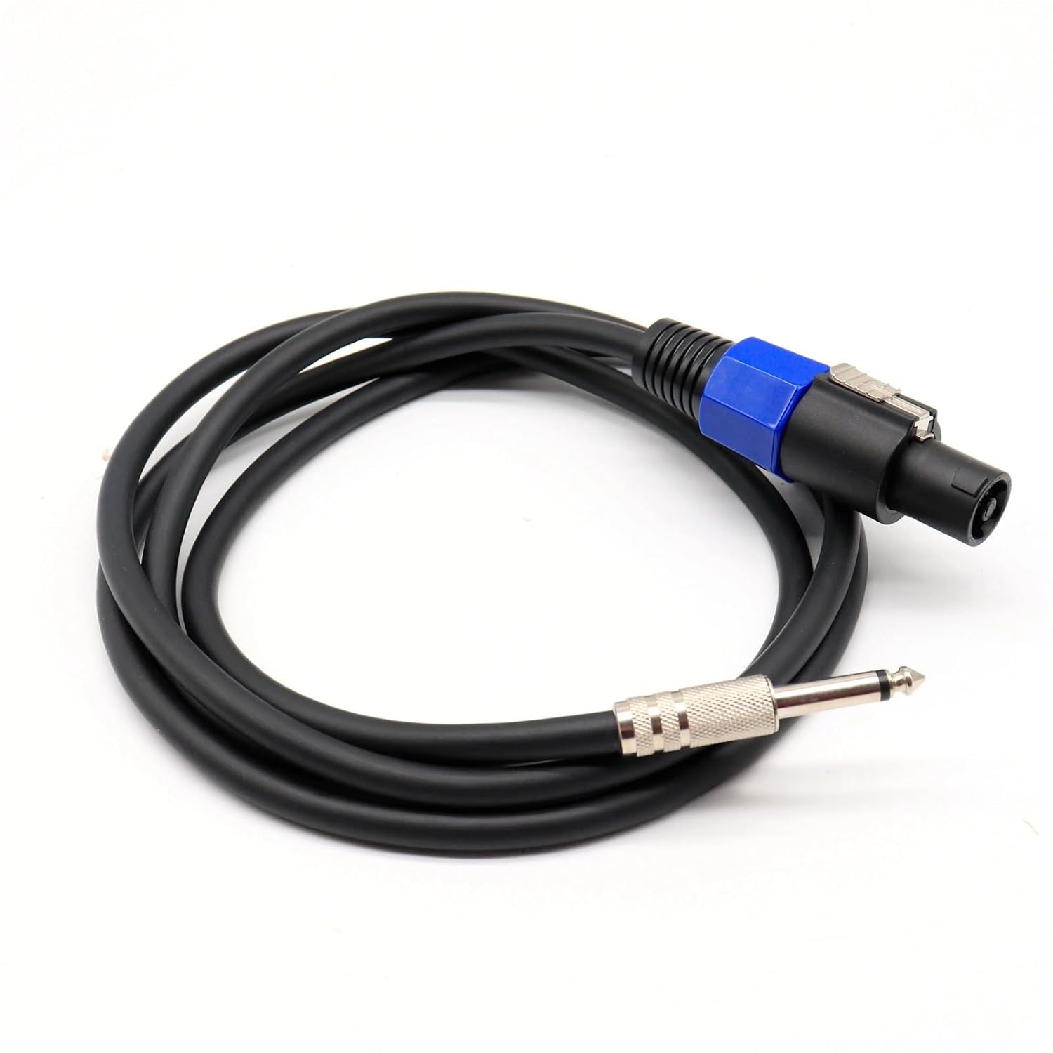 Speaker Cable Connector to 6.35 mm² 1/4 Male TS Speaker Cable-Speak-on Jack to 1/4 TS 0.5m(Male 0.5 Meter)