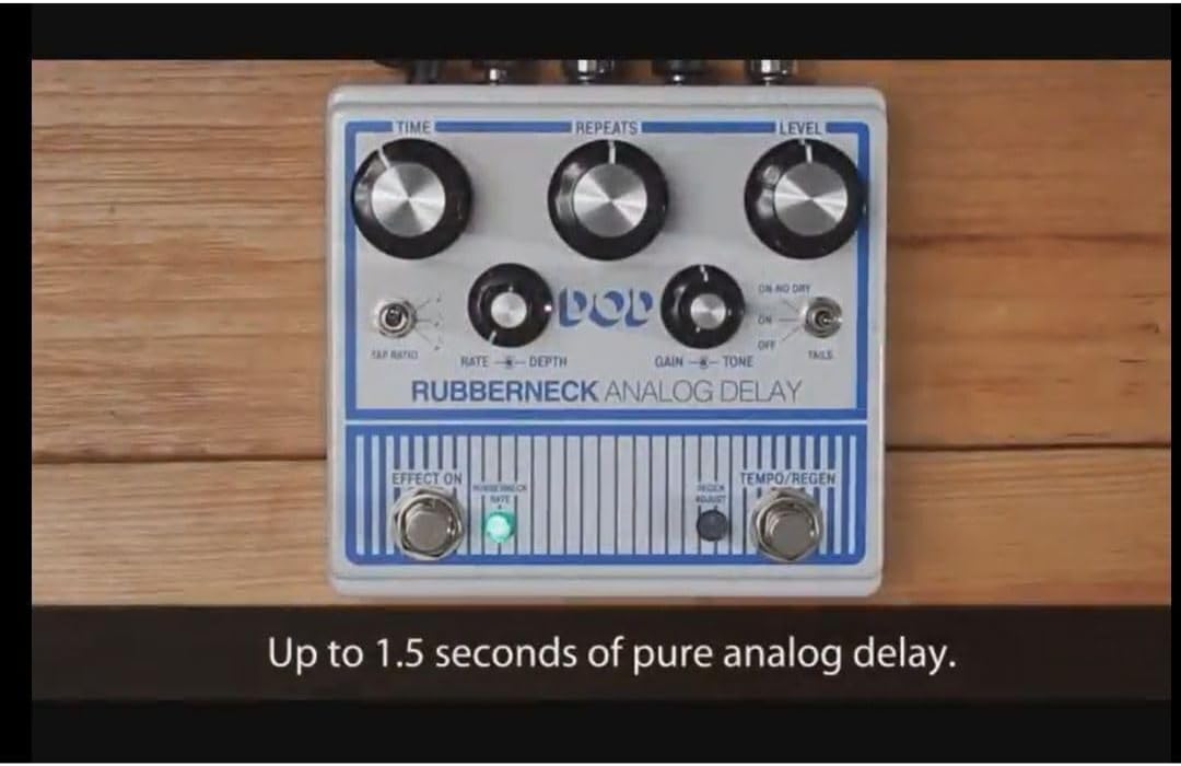 Digitech Guitar Delay Effects Pedal (DOD-RUBBERNECK-U)