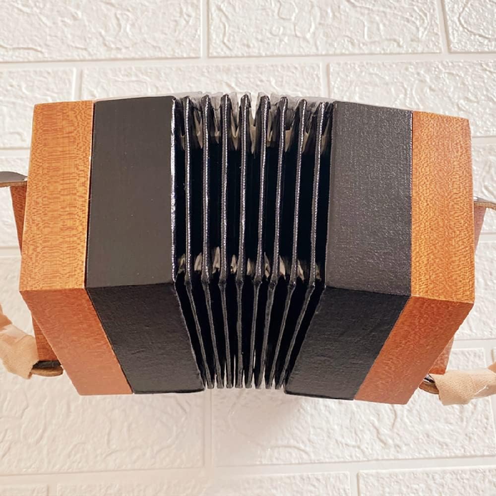 30 Buttons Accordion Concertina, Fascinating Softer Sound, Entry Level Keyboard Instrument, for Children Friends, with Carry Bag