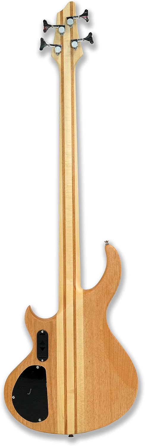 Fretless 4 String Electric Bass Guitar Millettia Laurentii+Okoume body maple neck