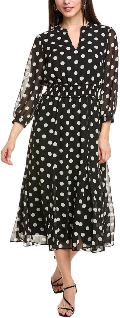 Anne Klein Women's Smocked Waist Midi