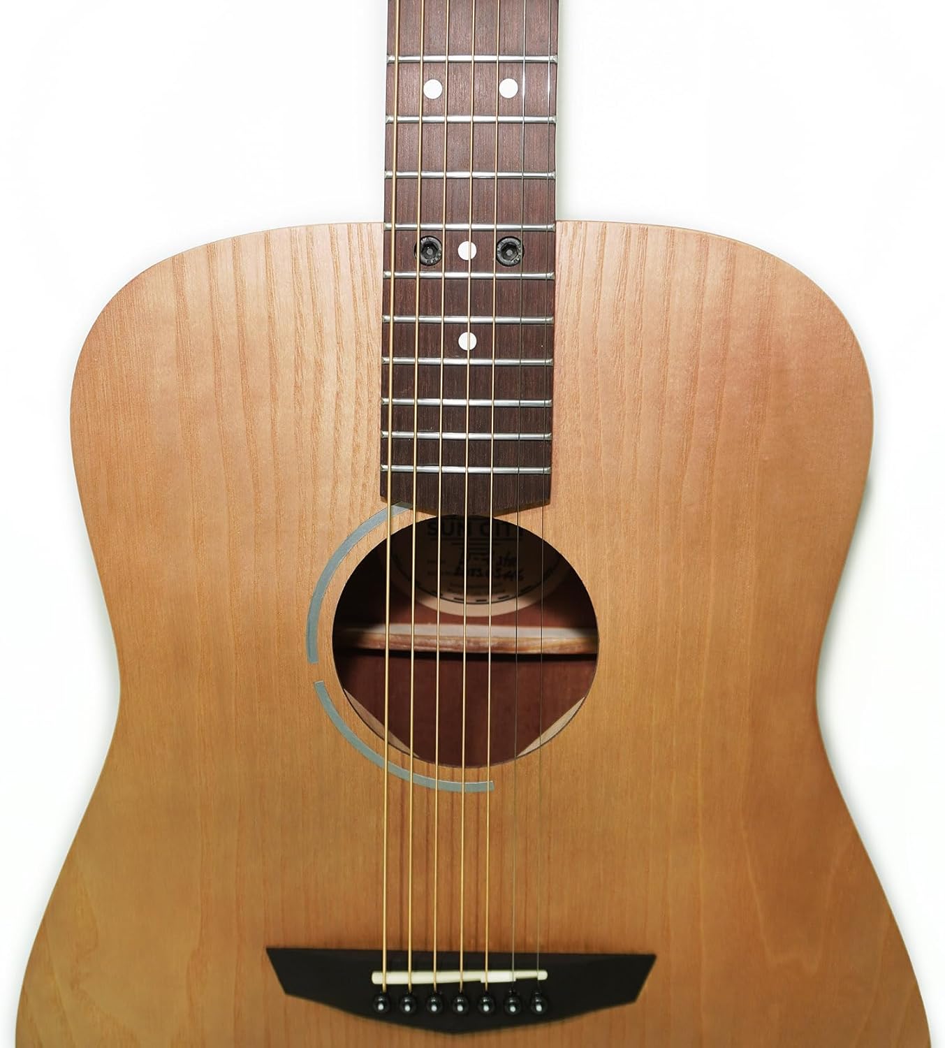 New Acoustic Guitar Seven 7 Strings, Classic Dreadnought Guitar, made in Ukraine by Trembita SunCity Light Natural Wood!