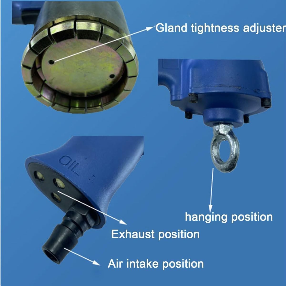 200L Pneumatic Oil Drum Sealing Machine,Oil Drum Capping Machine,Pneumatic Oil Barrel Crimper Sealer, Maximum Pulling Force 1300Lbs, Air Intake 1/4 Inch, for Caps, Barrels,Paints, Chemicals(39mm)