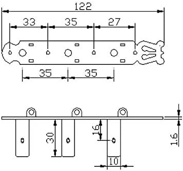 Ortega Guitars Classical Premium Tuning Machines 3L x 3R w/Brushed Brass Baseplate & Black Buttons (OTMPREMIUM)