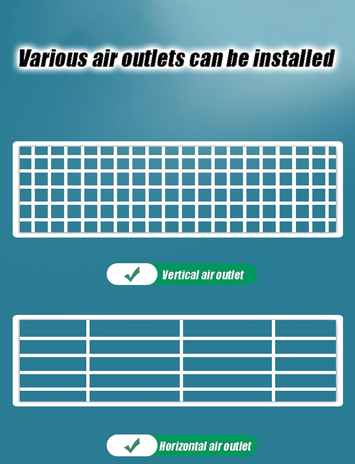 Air Conditioner Air Deflector Air Conditioner Vent Deflector, Adjustable Airflow Direction, Purifying Filter Cotton