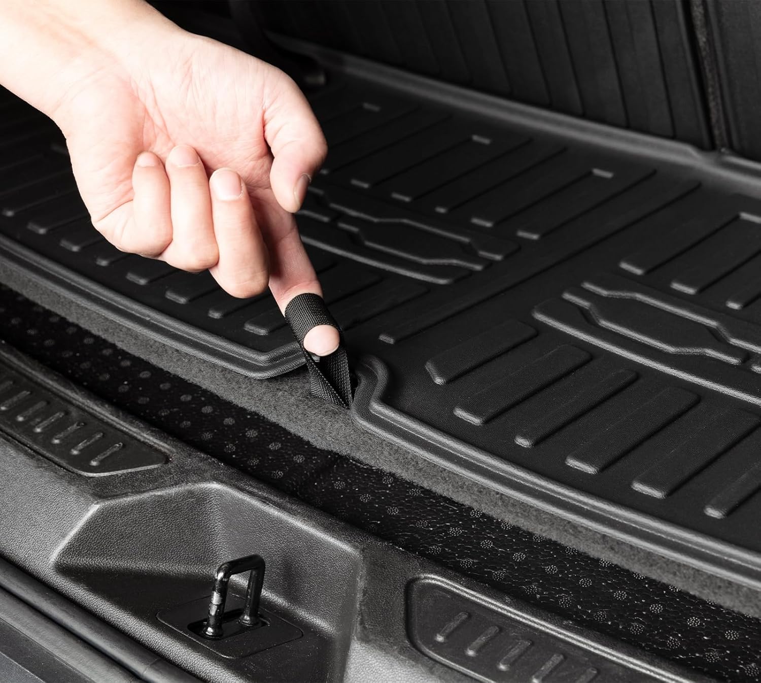 Floor Mats Cargo Mat Set for 2017-2023 GMC Acadia 6 Seats Captain Chairs Accessories, All-Weather TPE Trunk Mat Cargo Liner Backrest Mats SLE/SLT/AT4/DENALI(Floor Mats+2-in-1 Cargo Mat)