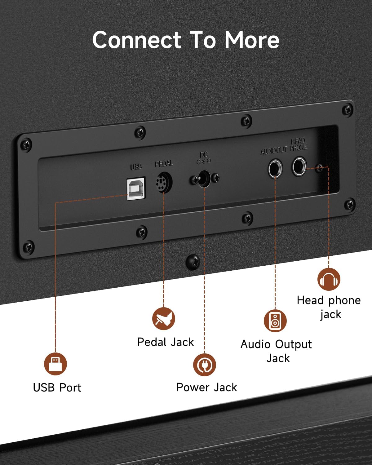 Donner DDP-200 Pro Digital Piano 88 Key Graded Weighted Keyboard with 2.4