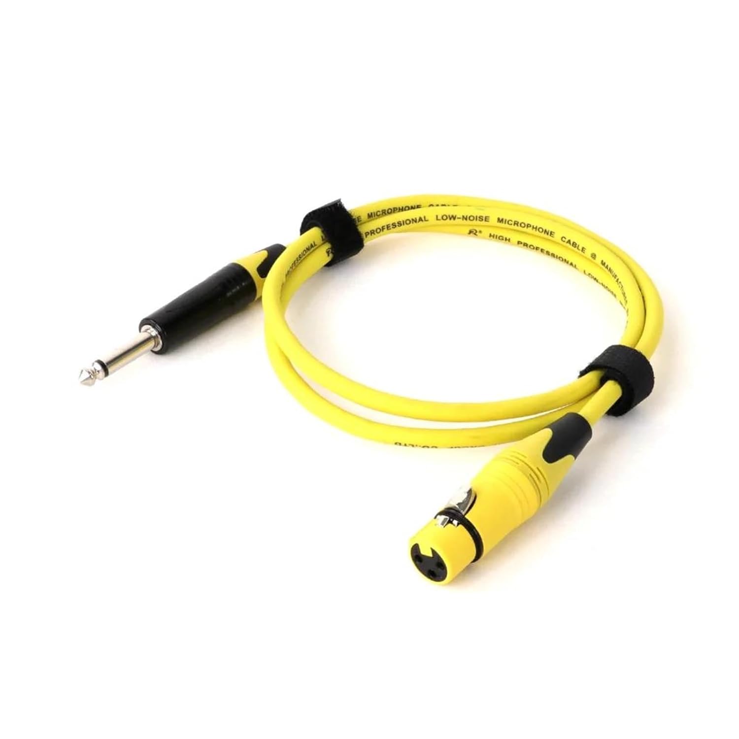 Guitar Audio Cable 1PC Mic Cord Jack 6.35/6.5 Mono Male to Female 1/4'' TS to XLR Microphone Cable for Speaker Guitar Amplifier(Yellow,15m)