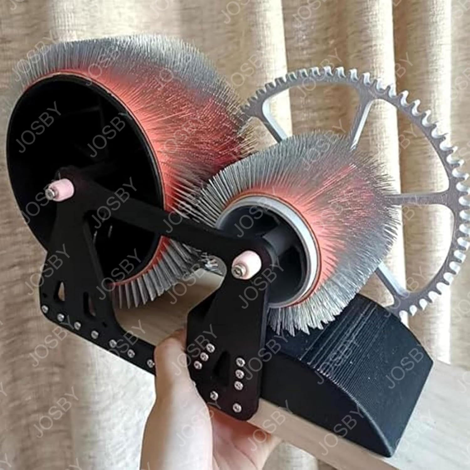 Manual Carder, Hand Crank Wool Combing Machine, Fast Color Mixing, Combing, Spinning, Wool Felt Color Mixer, Fleece Carders, Sheep Fleece Drum Carder, for DIY Craft Make Felt Animals, Handmade