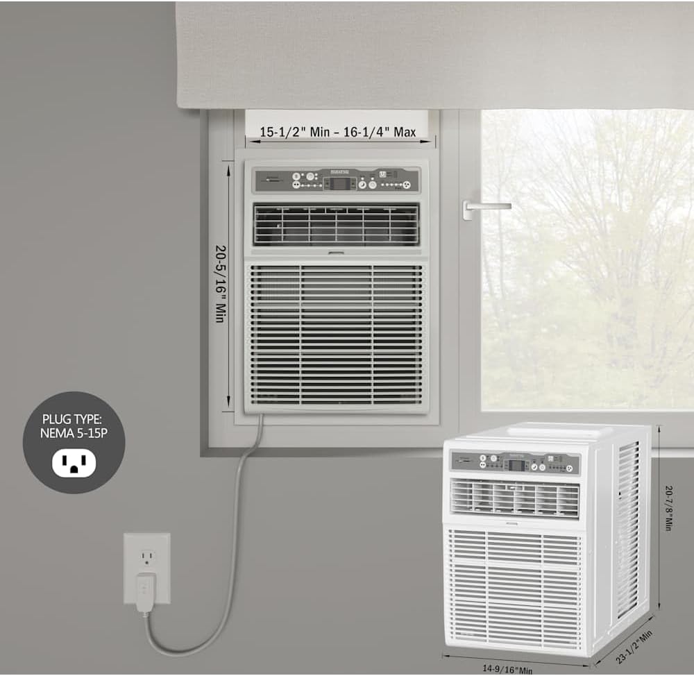 DRCAC101XNA1 10,000 BTU 115V Casement Air Conditioner - White