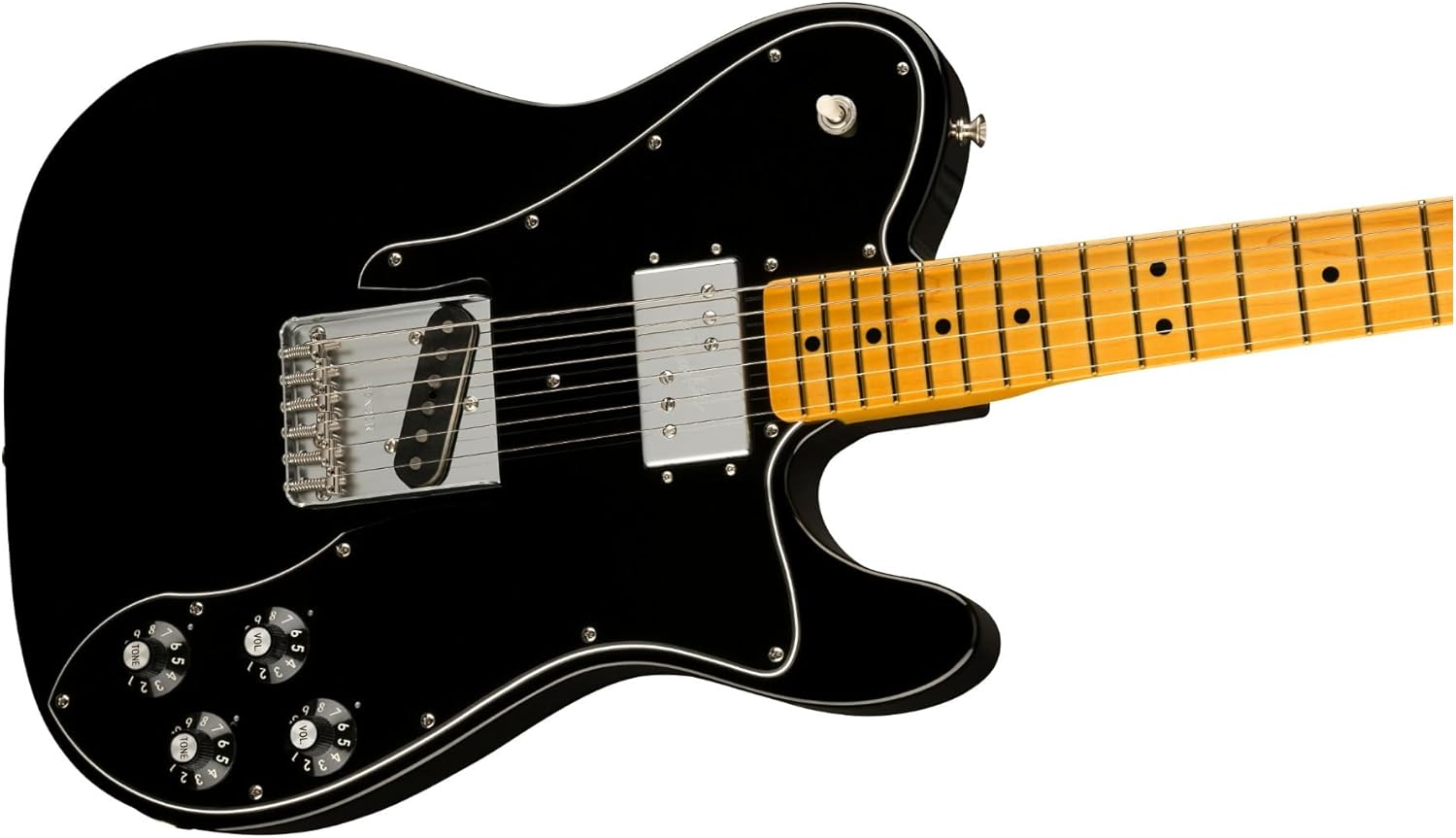 Fender American Vintage II 1977 Telecaster Custom Electric Guitar - Black