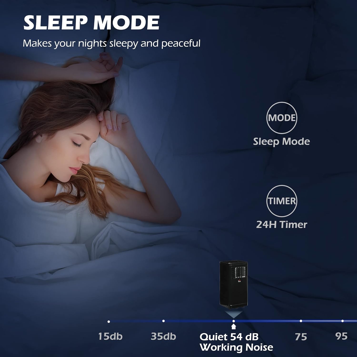 GOWE 8,000 BTU Portable Air Conditioner Evaporative Cooler, Black