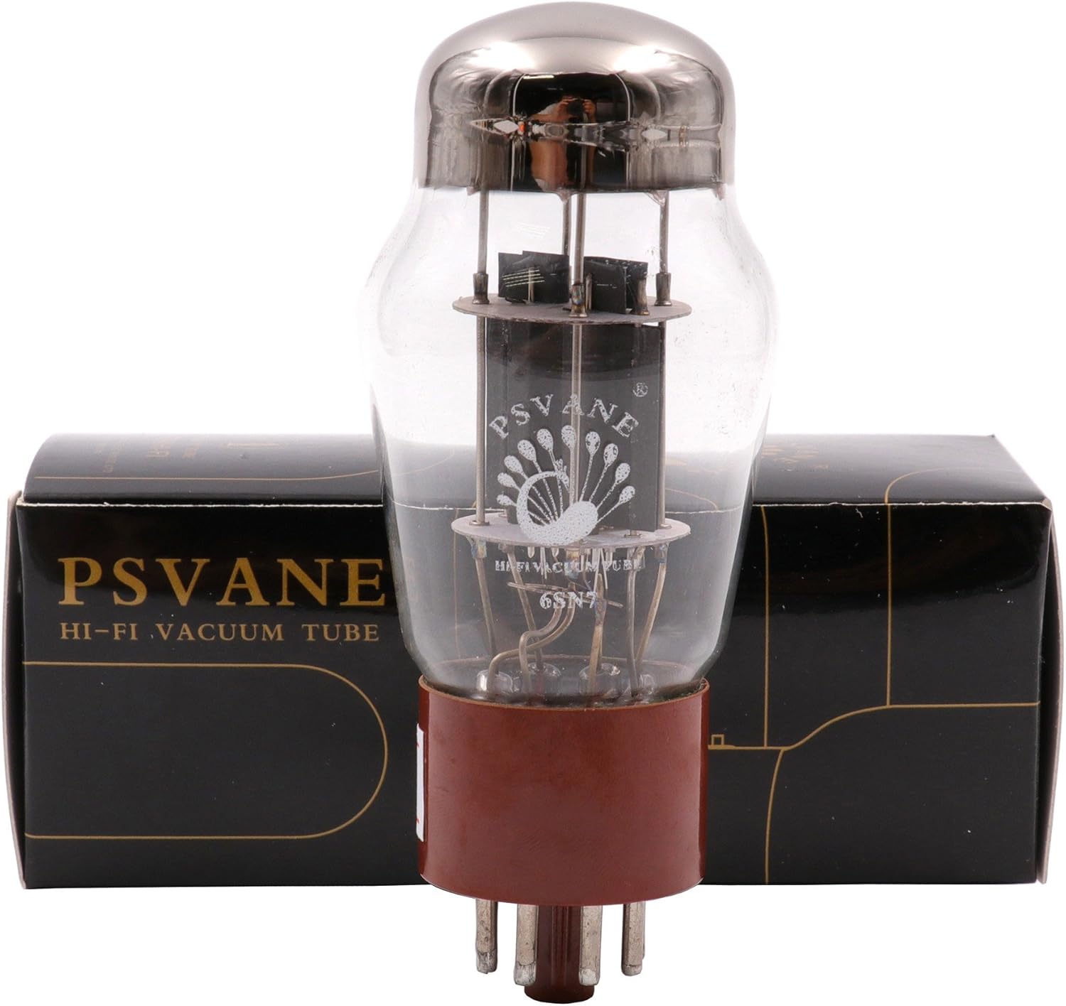 Psvane Hifi 6SN7 Vacuum Tube Replace CV181 6N8P Bakelite Tube Base For Vintage Hifi Audio Tube Amplifier DIY Matched Pair