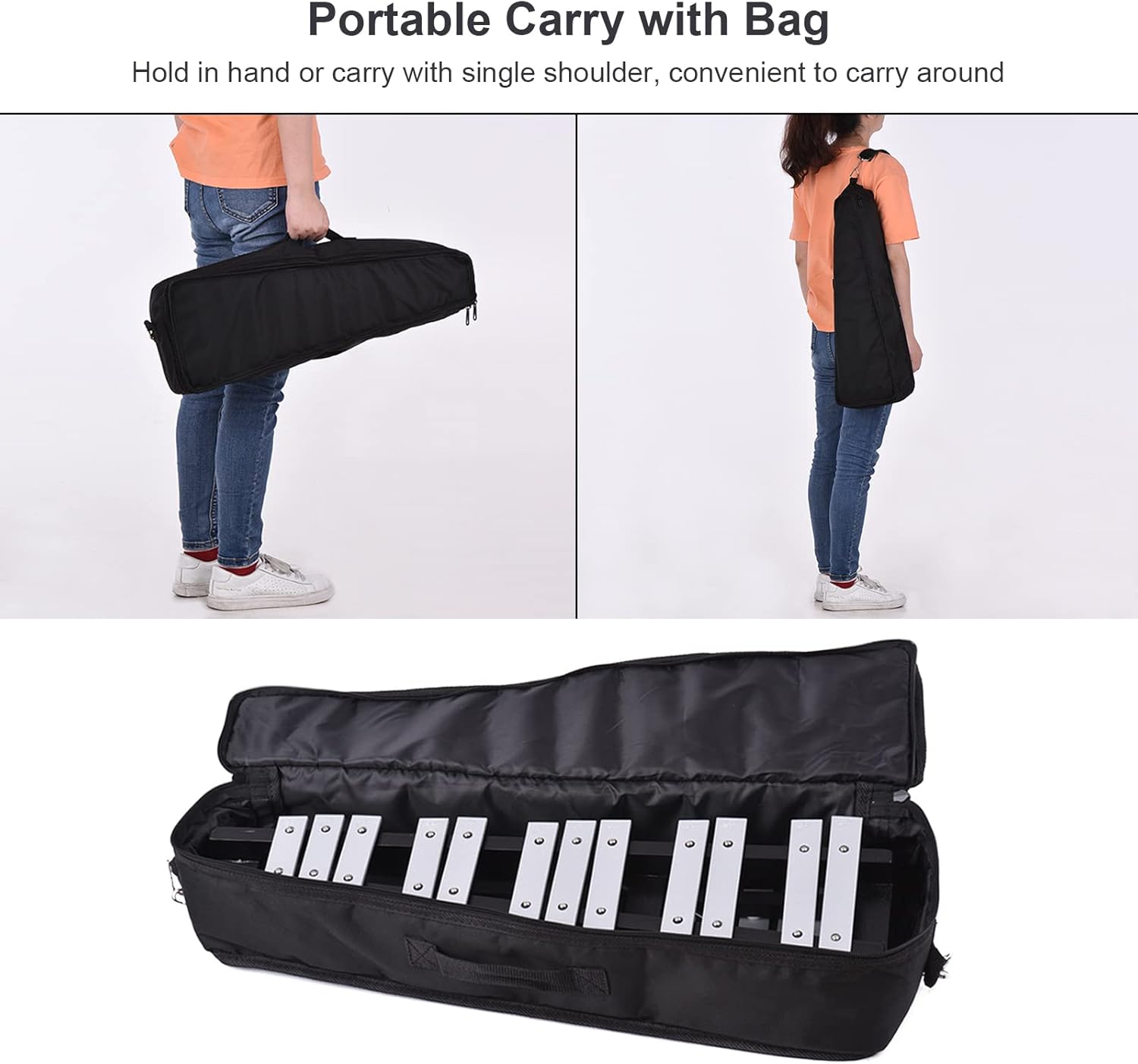 32 Keys Melodica Piano Musical Instrument And Foldable 30 Note Glockenspiel Xylophone