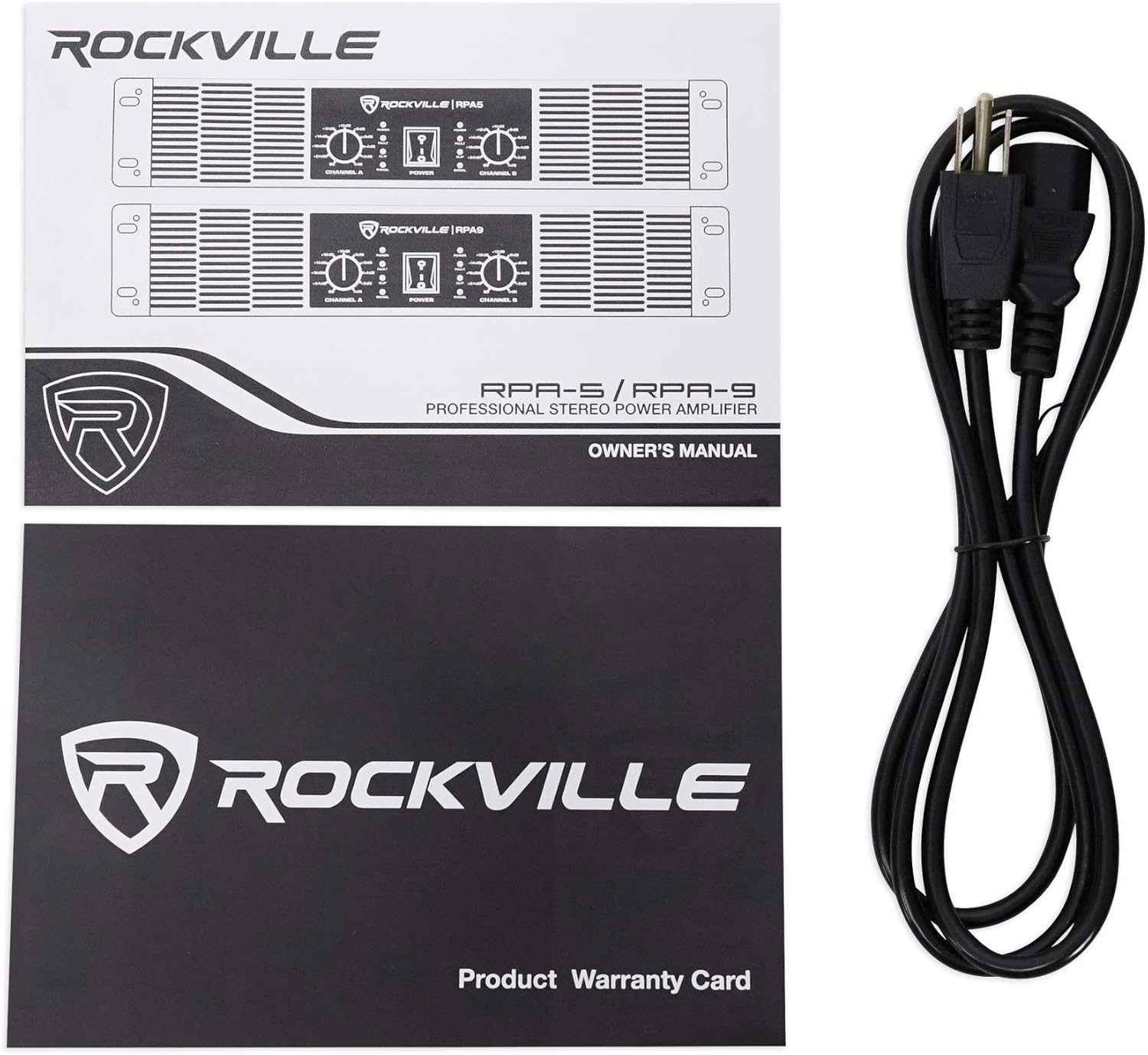 Rockville RPA5 2-Channel Power Amplifier, 200W RMS @ 4 Ohm, 1000W Peak, Stereo/Mono Switch, Built-in Crossover, for DJs, Live Sound, and Pro Audio
