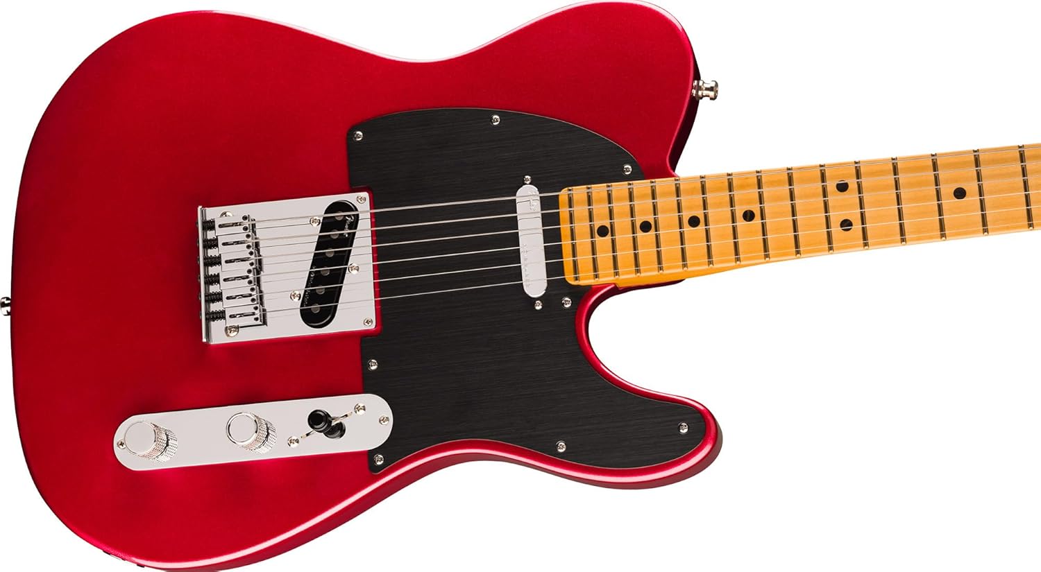 Fender American Ultra II Telecaster - Sinister Red Bundle with Case, Strap, Cable, Hat, and Guitar Cleaning Kit