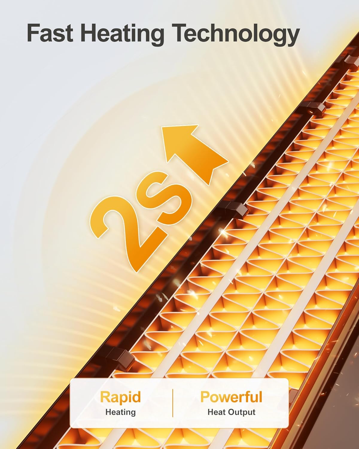 Space Heater Large Room, 25” Electric Room Heaters for Indoor Use with 120° Oscillation, 3 Heat Levels, 3 Modes, Multiple Safety Protections, 12H Timer, Black Ceramic Tower Heater for Bedroom