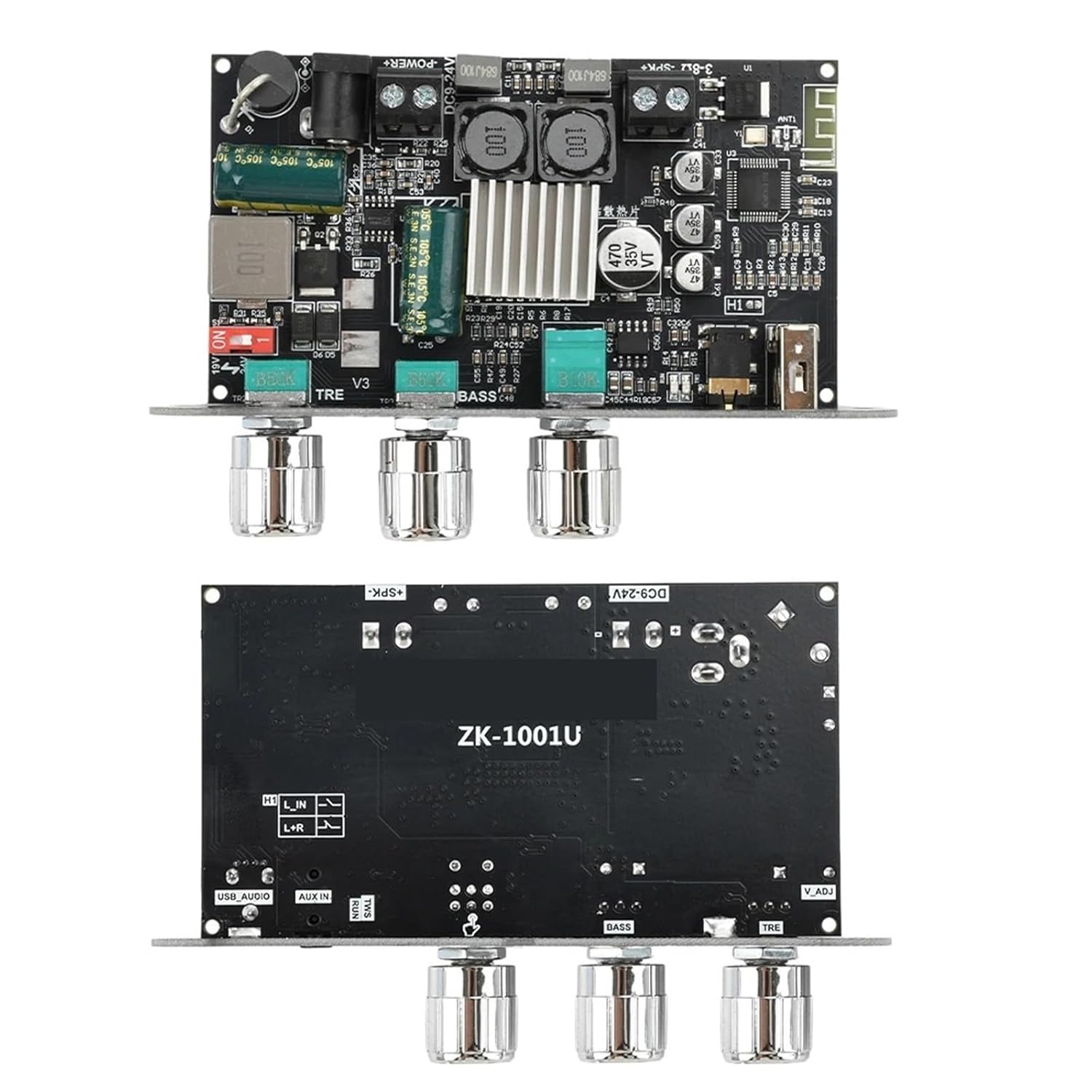 ZK-1001U Mono 100W TPA3116D2 5.3 Audio Amplifier Module Digital Sound Power Amplifier AMP Module Home Theater AUX