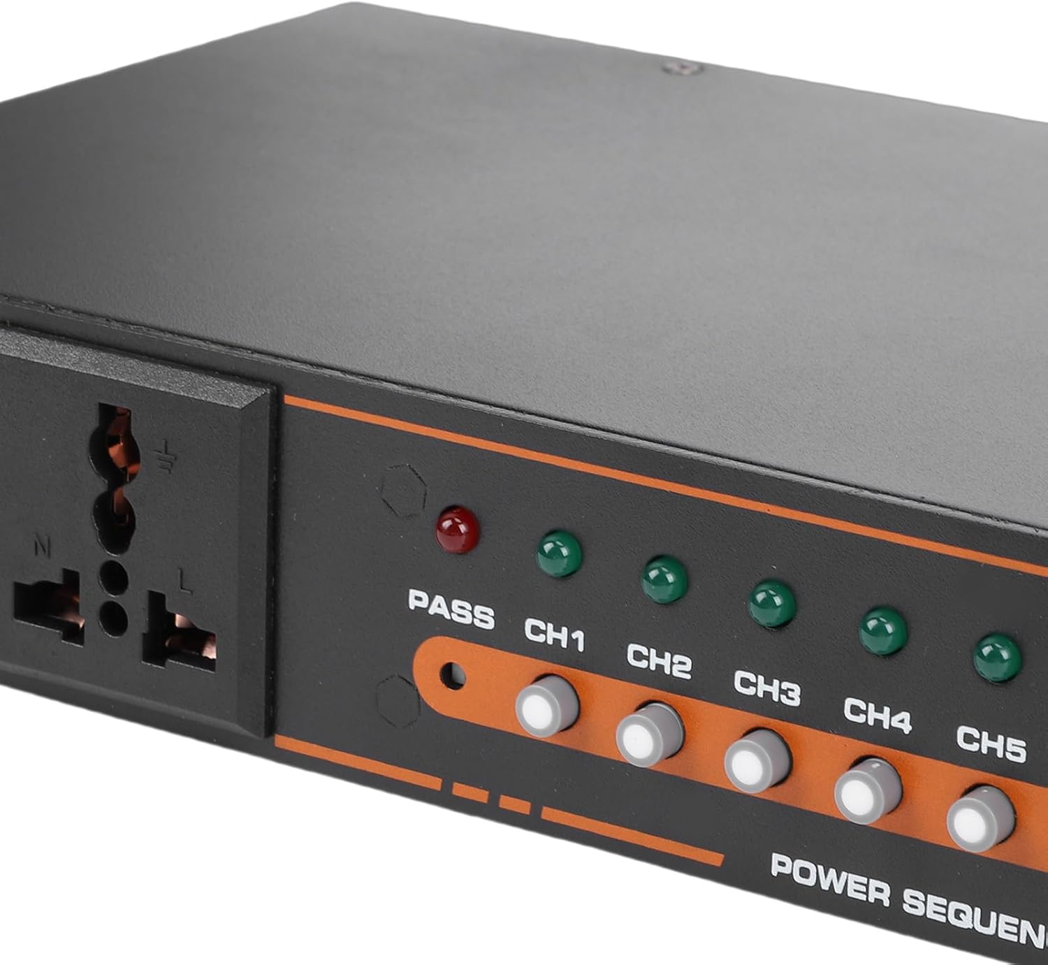 Gugxiom 10 Outlet Power Sequencer Conditioner, with USB Port, Independent Power Switch, for Home Audio Studio Theater System (US Plug)