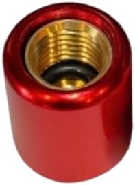 (12PACK) 1/4 inch HVAC Locking Caps (Tool Sold Separately) Made from Quality Yellow Brass for Many Years of Protection. Pink 410A (Caps are Keyed R22) for Extra Protection. ECWB