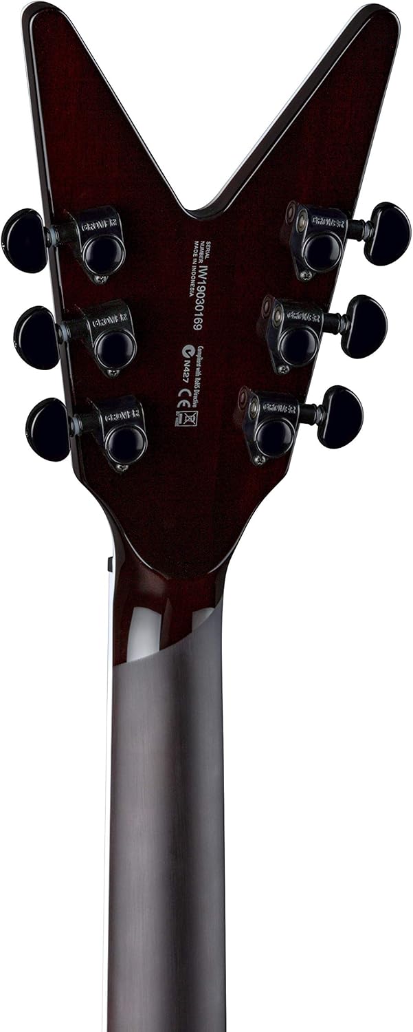 Dean Guitars ML Select 6 String Quilt Top Electric Guitar, Right, Ocean Burst (MLSEL QM OSB)