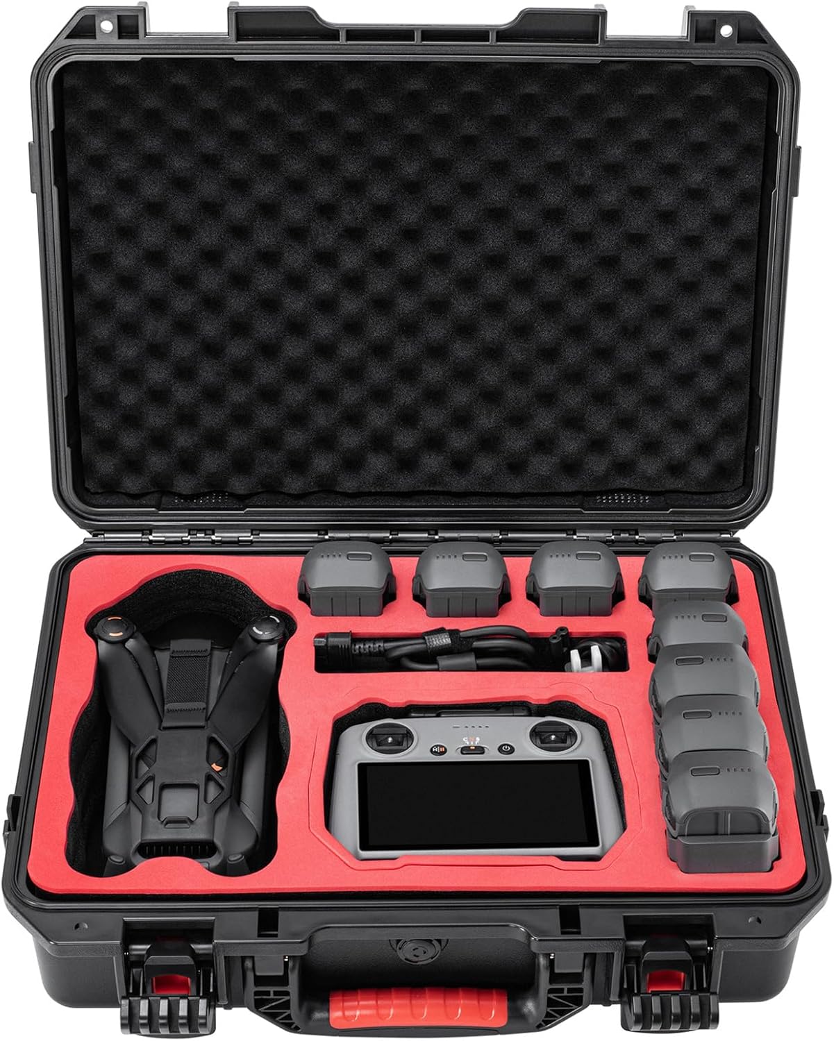 Mavic 4 Pro Case, Waterproof Hard Carrying Cases for DJI Mavic 4 Pro Creator/Fly More Combo, Perfect Storage Bag for RC Pro2/RC 2 Remote Controller and Other Drone Accessories (Case Only)