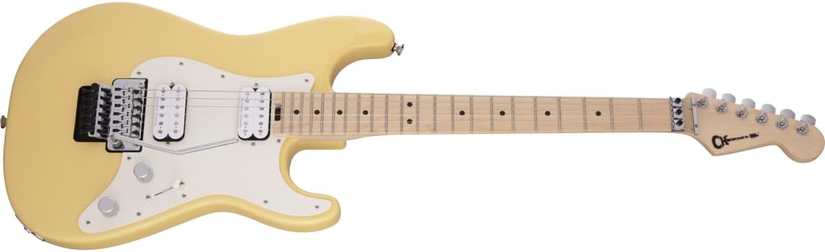 Charvel Pro-Mod So-Cal Style 1 HH FR M Electric Guitar, Maple Fingerboard (Vintage White)