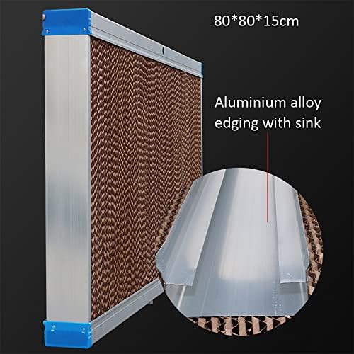 Water Circulation Cooling Evaporative Cooling Pad Aluminum Alloy Cooling Wall 80 * 80 * 15Cm,C