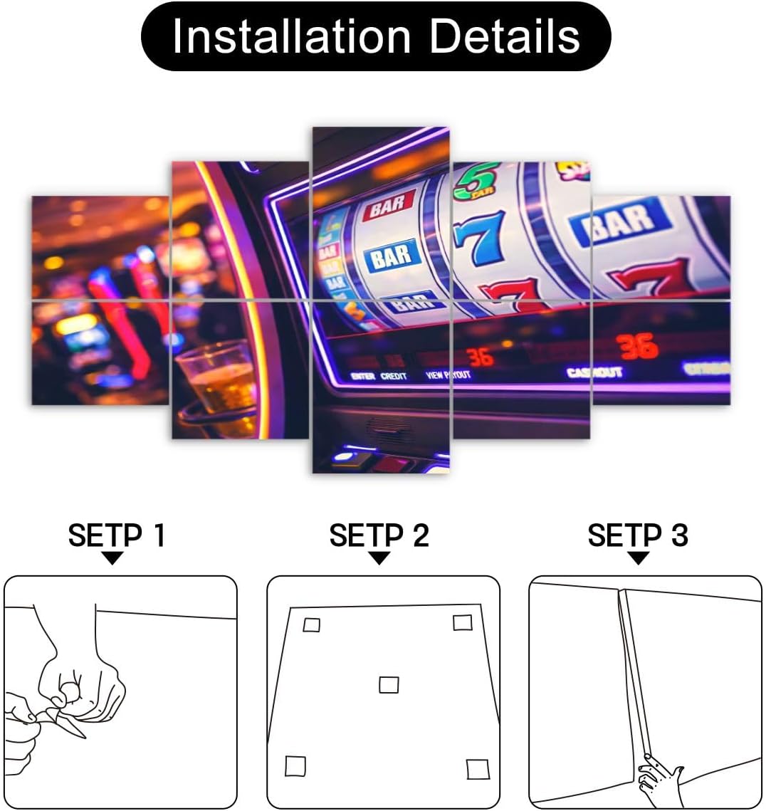 Art Acoustic Panels Slot Machine Rolling Drums Acoustical Soundproof Wall Panel with Self-Adhesive Decorative Sound Absorbing Panel Acoustic Treatment