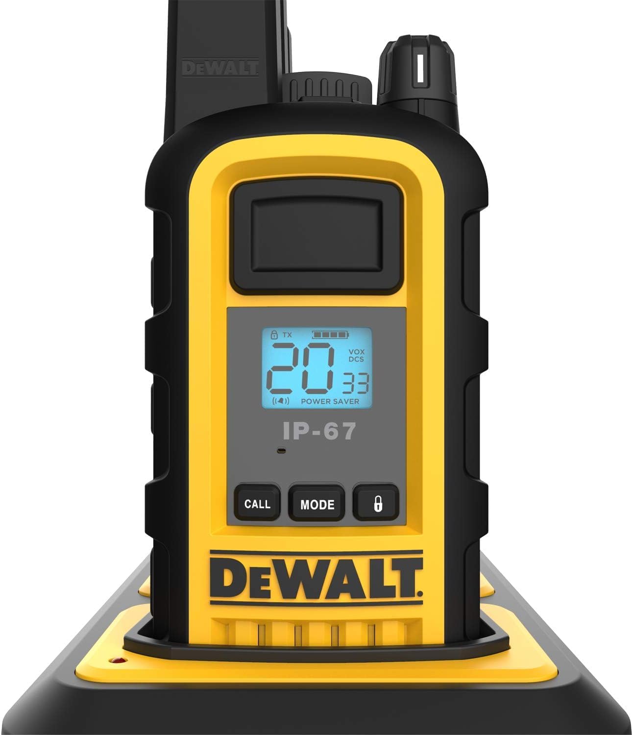DEWALT Gang Charger Accessory for FRS Walkie Talkies, 6 Port, Compatible with DXFRS800, DXFRSCH6-800