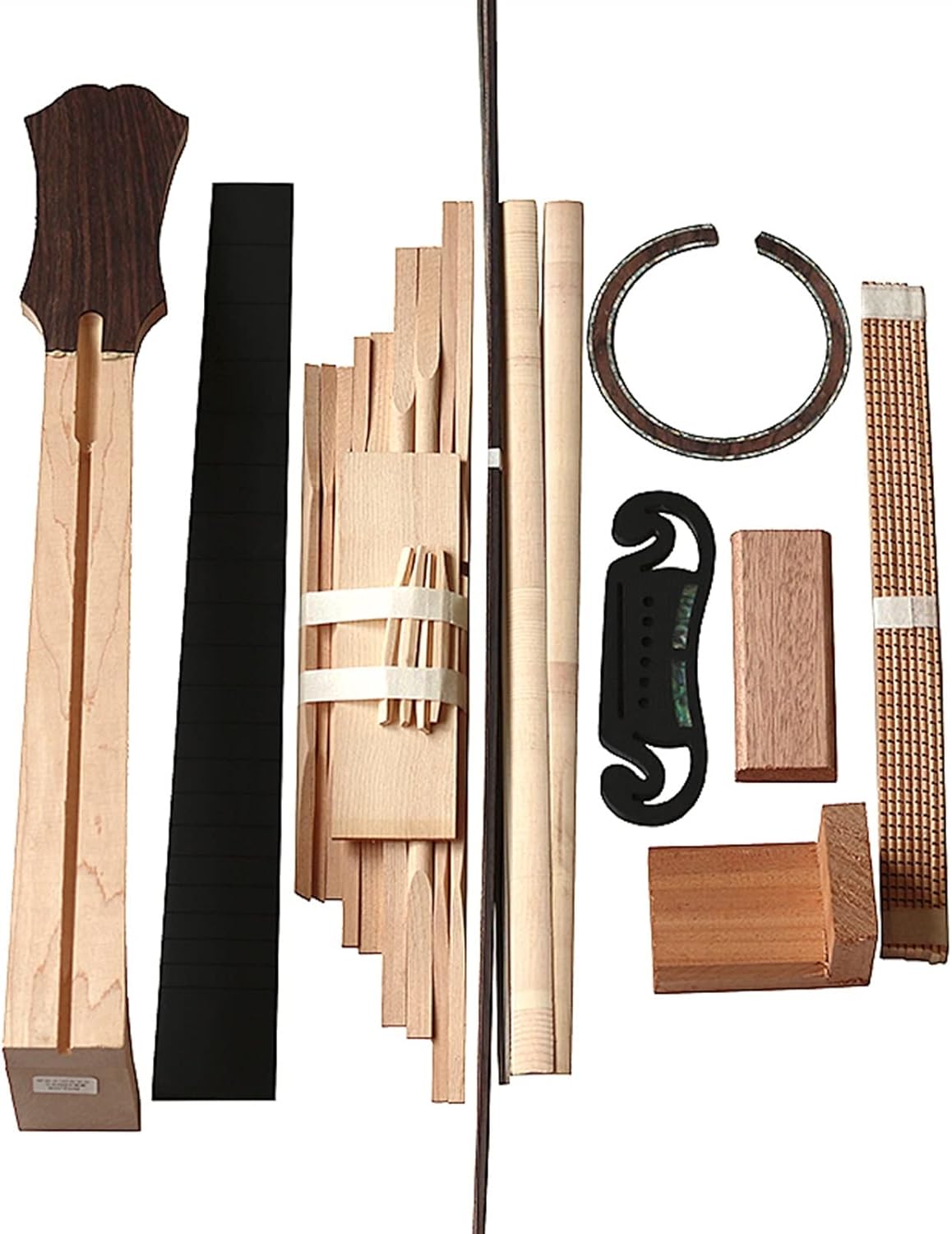 43 Inch 42 Inch Full Single Folk Guitar Accessories Making Material Set Combination Rosewood Guitar DIY Guitar Kit (Color : 4)