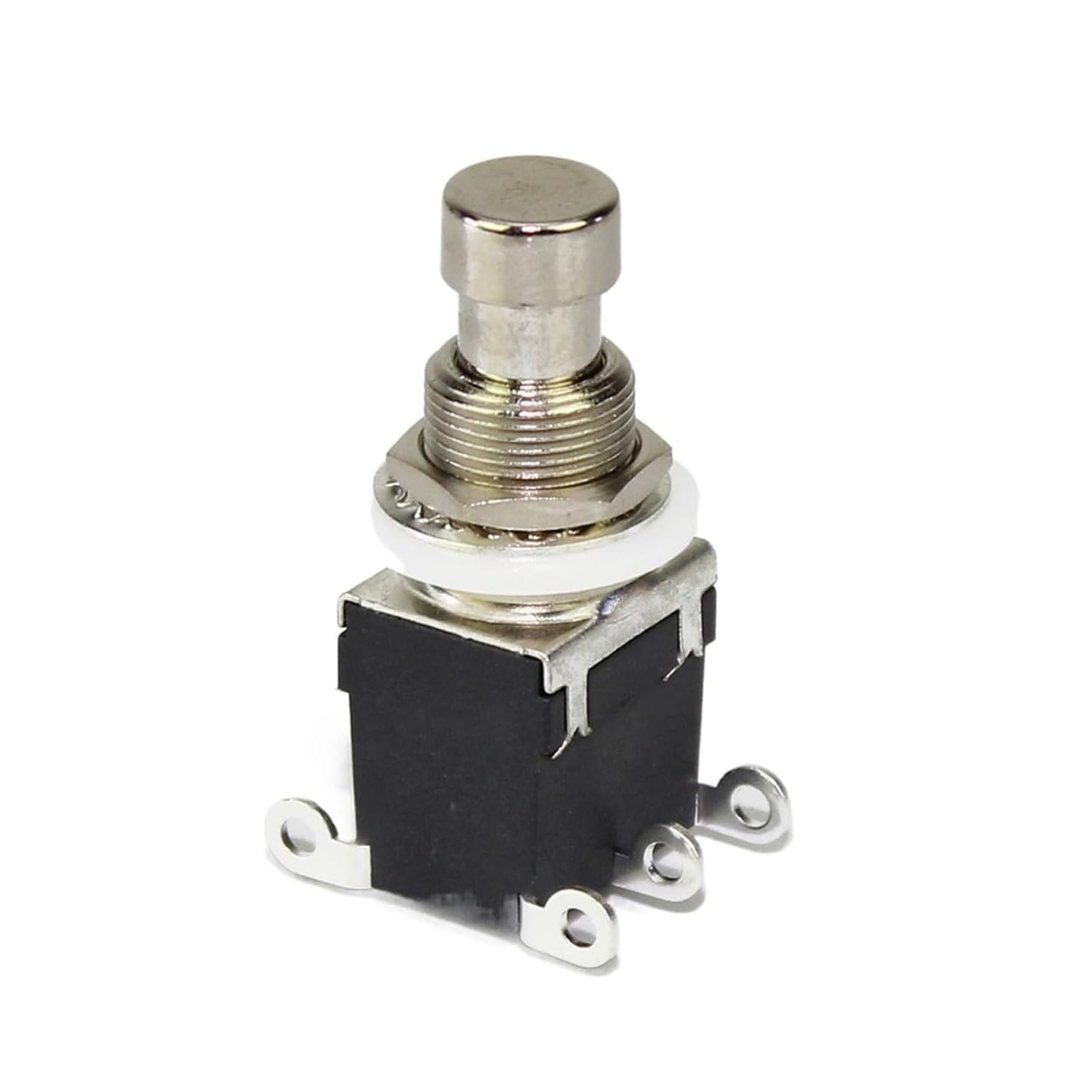 50PCS Footswitch ON-ON Latched 6 Pin Guitar Effect Pedal Push Button Foot Switch with Solder Terminal