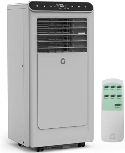 Portable Air Conditioner, 8,000 BTUs Small Room Air Conditioner for Home Office With With Cooling, Fan, Dehumidifier 3 in-1, 24H Timer, Sleep Mode, Cools Up to 350 Sq. Ft.