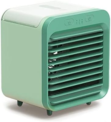 Portable Air Conditioner Fan, Small Desktop Cooling Fan, Personal Mini Air Conditioner, Air Cooler for Home, Office and Room (Green)