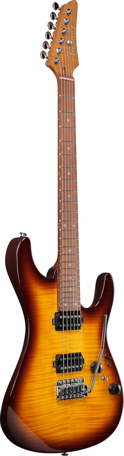 Ibanez AZ24S1F Standard 6-String Right-Handed Electric Guitar with Roasted Maple Neck and Jatoba Fretboard (Violin Sunburst)