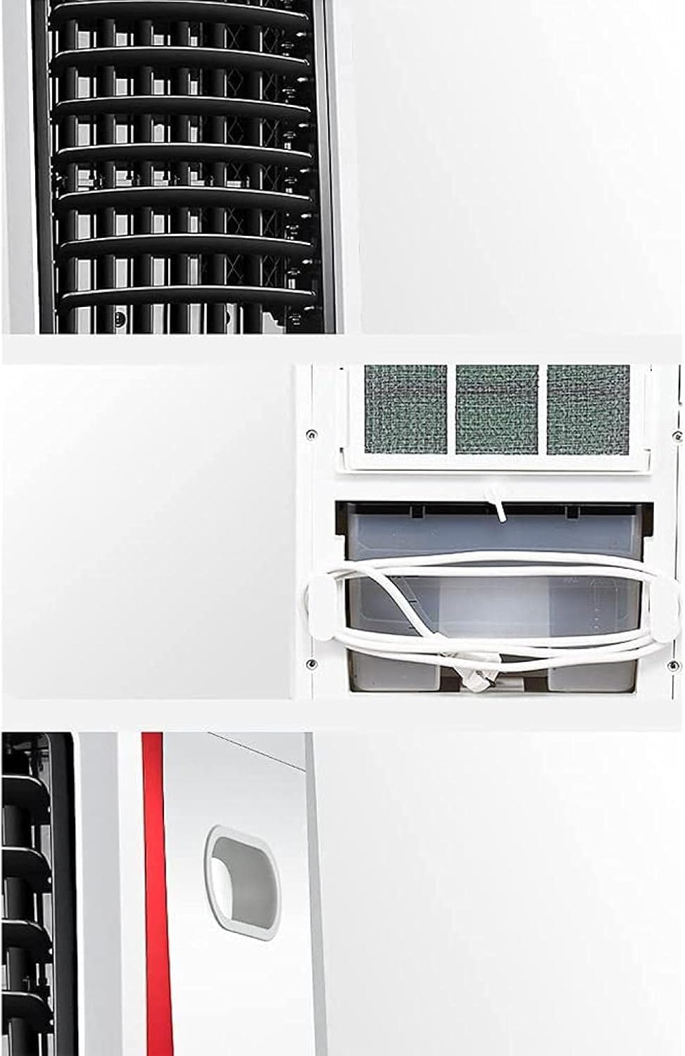 air Conditioner Unit for Home, Fan 7L Water Tank Fan Portable Fan Humidifier with Remote Control Mobile Cooling Fan/Humidifier for Home Office Bedroom