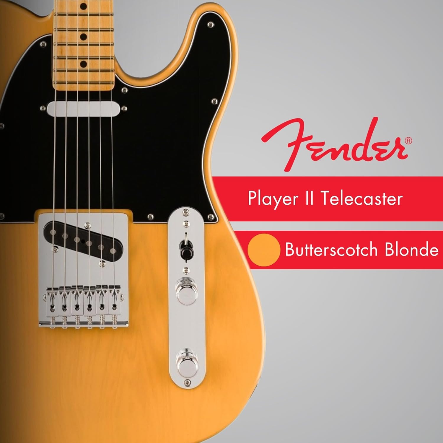 Fender Player II Telecaster Electric Guitar - Butterscotch Blonde with Maple Fingerboard