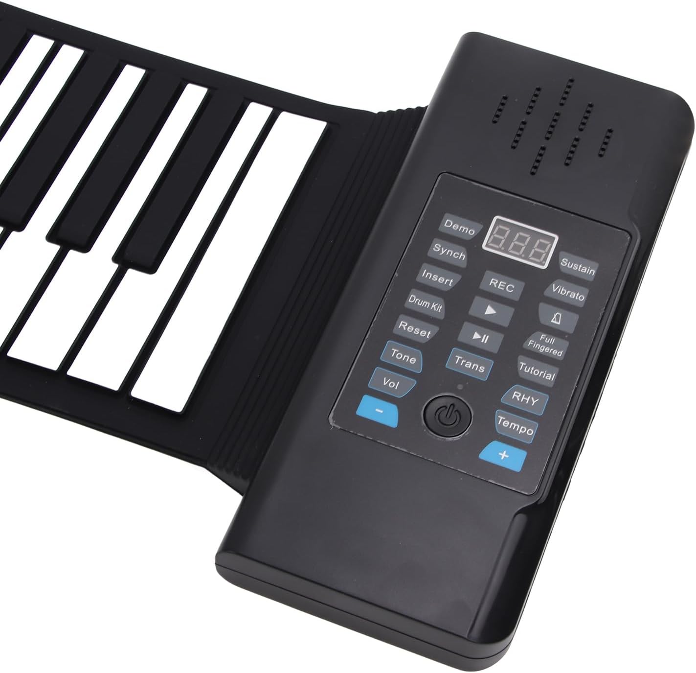 88 Keys Hand Roll Piano, Support MIDI Function, 128 Tones Rhythms, LED Display, for Kids Beginners Gift, Built in Speakers, MP3, Mic, Headphones, Foldable, Rechargeable USB