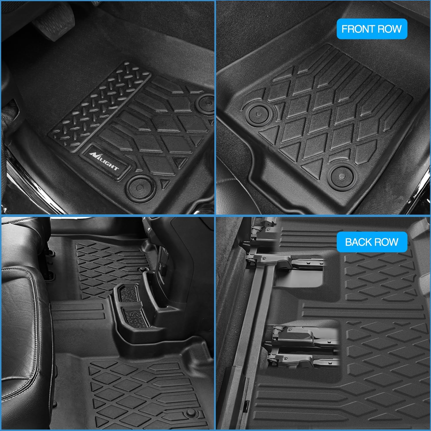 Nilight Floor Mats for 2025 2026 Mini Countryman (Not for SE/Electric Models) All Weather Custom Fit Heavy Duty Floor Liners